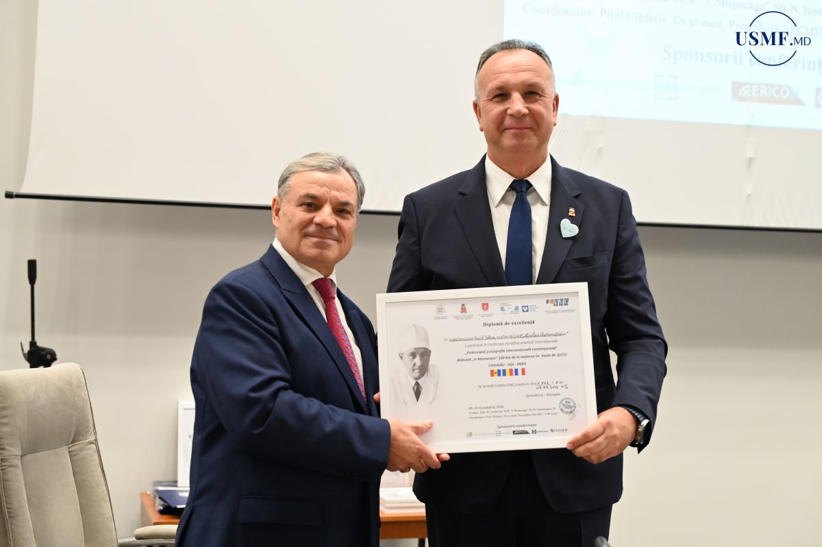 Conferința științifică „Endoscopia și ecografia intervențională, contemporană – in memoriam profesorul Vasile Guțu, fondatorul serviciului de endoscopie, chirurgie minim invazivă și ecografie din Republica Moldova”